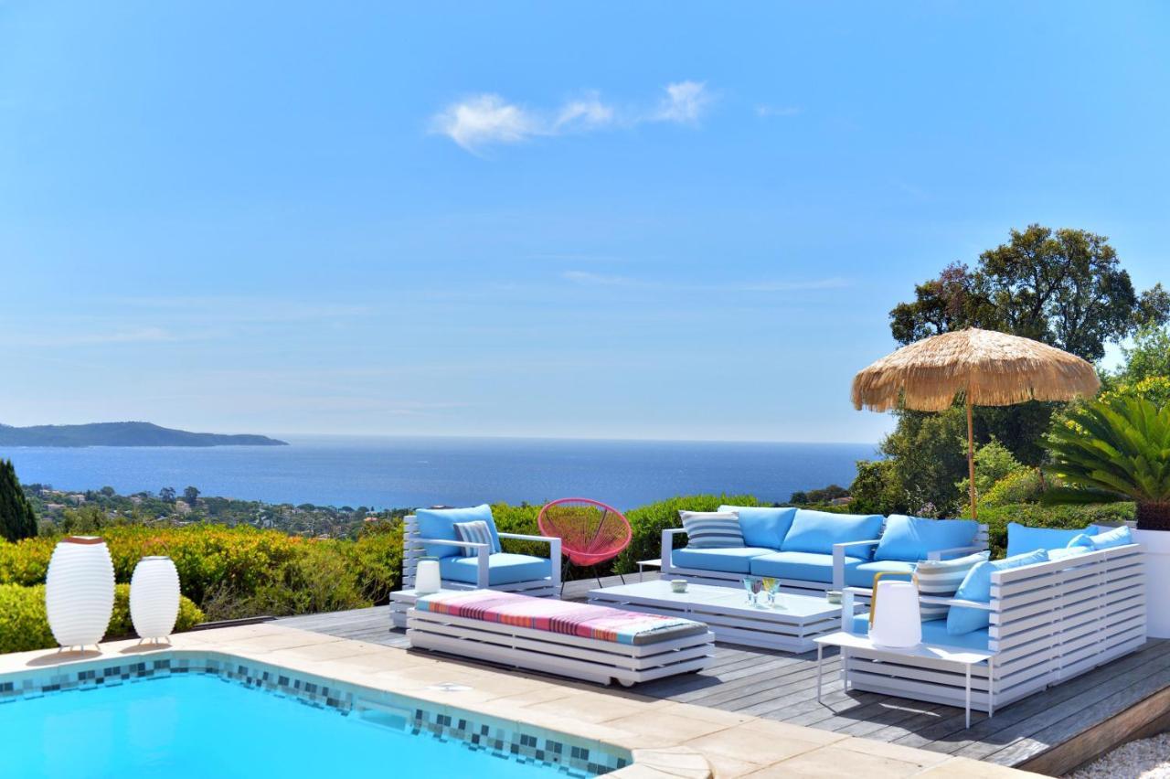 Villa Jucanos - Vue Mer Panoramique Golfe De St-Tropez Cavalaire-sur-Mer Exteriör bild